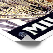 ミラノイタリアヴィンテージトラベル ポスター (角)