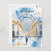 ミラノイタリア旅行 ポストカード (正面/裏面)
