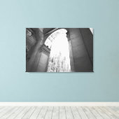 ミラノイタリア，ガレリアビューオブザドゥオモ キャンバスプリント (インサイチュ (ウッドフロア))