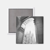 ミラノイタリア，ガレリアビューオブザドゥオモ マグネット (正面/裏面)