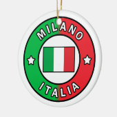 ミラノイタリア セラミックオーナメント (左)