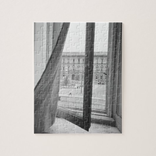 ミラノイタリア、ラスカラ·オペラ·ウィンドウからのビュー ジグソーパズル (縦)