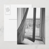 ミラノイタリア、ラスカラ·オペラ·ウィンドウからのビュー ポストカード (正面/裏面)