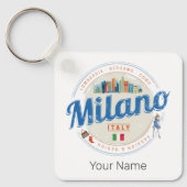 ミラノスカイラインイタリアヴィンテージファッションロンバルディ キーホルダー (正面)
