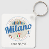 ミラノスカイラインイタリアヴィンテージファッションロンバルディ キーホルダー (裏面)