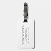 ミラノスカイラインイタリアヴィンテージファッションロンバルディ ラゲッジタグ (裏面縦)