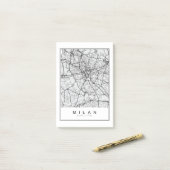 ミラノマップイラストレーション ポストイット (デスク上)