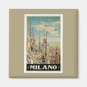 ミラノミラノイタリアヴィンテージトラベルマグネット マグネット (正面)