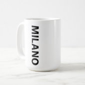 ミラノミラノイタリア コーヒーマグカップ (正面左)