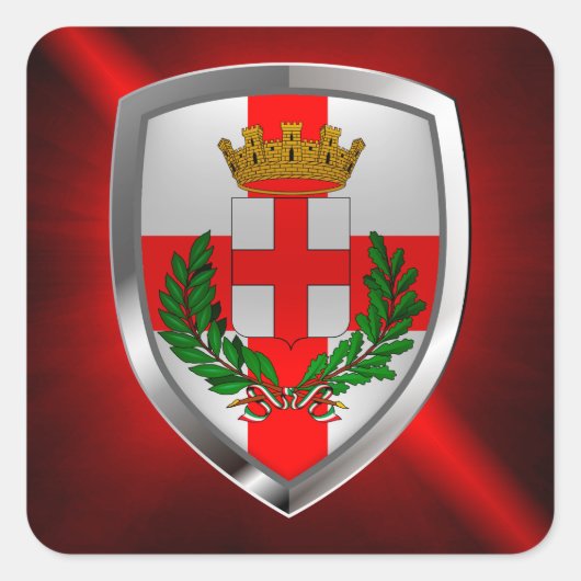 ミラノメトタリック・エンブレム スクエアシール (正面)