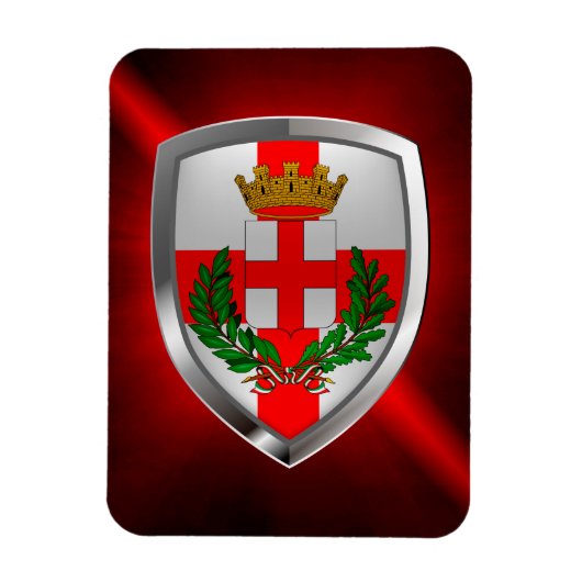 ミラノメトタリック・エンブレム マグネット (縦)