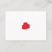 ミラノレッドバラマダーハートデザイン プレイスカード (正面)