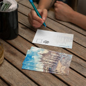 ミラノ大聖堂イタリア水彩絵葉書 招待状