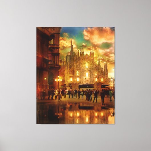 ミラノ大聖堂 キャンバスプリント (正面)