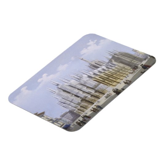 ミラノ大聖堂「ミラノとその環境の景色」 マグネット (左側)