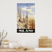 ミラノ市旅行イタリアンポスター1920 ポスター (キッチン)