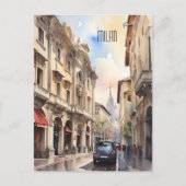 ミラノ水彩画 ポストカード (正面)