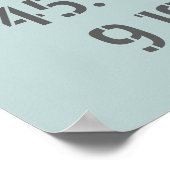 ミラノ緯度 ポスター (角)