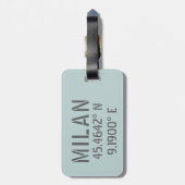 ミラノ緯度 ラゲッジタグ (裏面縦)