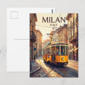 ミラノ1500系路面電車 イタリア ポストカード (正面/裏面)