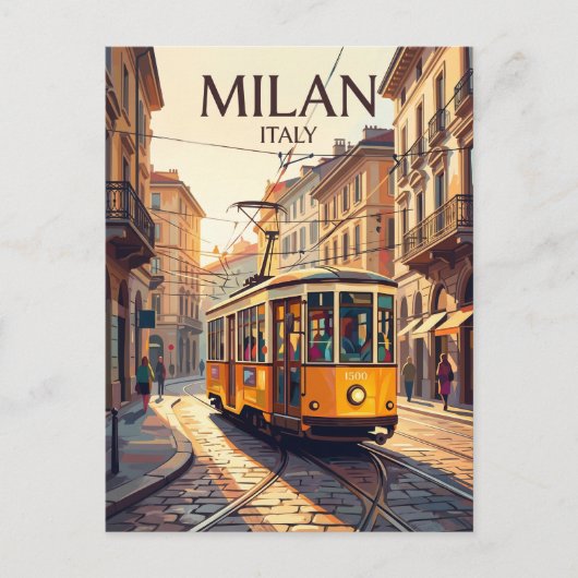 ミラノ1500系路面電車 イタリア ポストカード (正面)