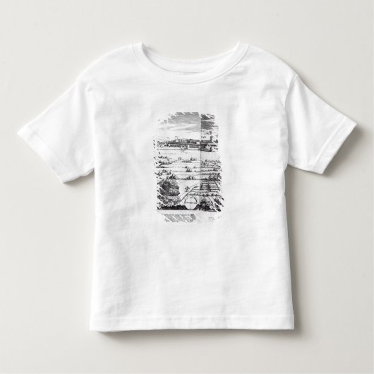 ミラノ1640年の地図のセクション トドラーTシャツ (正面)