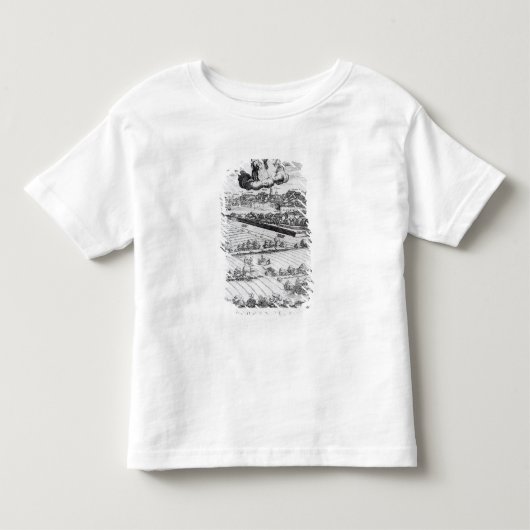ミラノ1640年の地図のセクション トドラーTシャツ (正面)