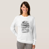 ミラノ1640年の地図のセクション Tシャツ (正面フル)