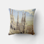 ミラノ イタリア ゴシック大聖堂 ドゥオモ ヴィンテージ トラベル クッション (裏面)