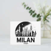 ミラノ イタリア スカイライン ポストカード (スタンド正面)
