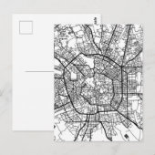 ミラノ イタリア 地図 ポストカード (正面/裏面)