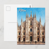 ミラノ イタリア 旅行 ポストカード (正面/裏面)