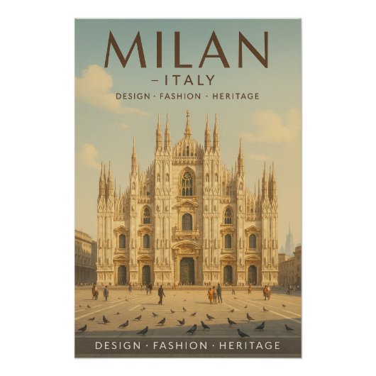 ミラノ — イタリア 旅行 2026 ポスター (正面)