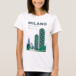 ミラノ・ボスコ・ヴェルティカーレ旅行Tシャツ イタリアのお土産 Tシャツ