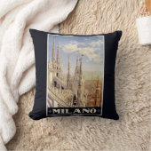 ミラノ（ミラノ）イタリアのヴィンテージ旅行枕 クッション (ブランケット)