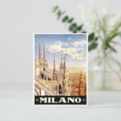 ミラノ，ミラノItalyヴィンテージ旅行はがき ポストカード