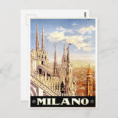 ミラノ，ミラノItalyヴィンテージ旅行はがき ポストカード