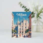ミラノ、ロンバルディア州、イタリア ポストカード (スタンド正面)
