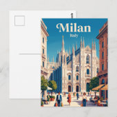 ミラノ、ロンバルディア州、イタリア ポストカード (正面/裏面)