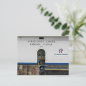 ミラフローレスはパナマ運河を囲む ポストカード (スタンド正面)