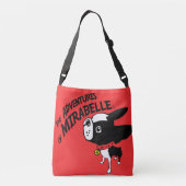 ミラベルボストンテリアのスケートボーダーSk8r クロスボディバッグ (裏面)