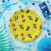 ミラベルボストンテリアの誕生日の紙皿 ペーパープレート (パーティー)