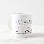 ミランダのペプチド名mug コーヒーマグカップ (正面左)