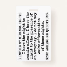 ミランダの権利を発動/同意しない