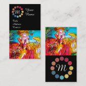 ミランダ美しいメイクアップアーティストカラーパレット 名刺 (正面/裏面)