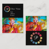 ミランダ美しいメイクアップアーティストカラーパレット 名刺 (正面/裏面)