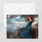 ミランダ・ザ・テンペスト・ジョン・ウィリアム・ウォーターハウス ポストカード (正面/裏面)