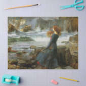 ミランダ – ジョン・ウィリアム・ウォーターハウスによるテンペスト 薄葉紙 (クラフト)