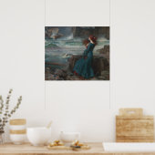ミランダ・テンペストJohn William Waterhouse Art ポスター (キッチン)