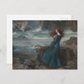 ミランダ・テンペストJohn William Waterhouse Art ポストカード (正面/裏面)